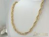 Exklusive antiallergene vergoldete Halskette „Goldfilled“, 45 cm lang und 6,5 mm breit , 14K-Farbe