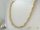 Exklusive antiallergene vergoldete Halskette „Goldfilled“, 45 cm lang und 6,5 mm breit , 14K-Farbe