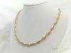 Exklusive antiallergene vergoldete Halskette „Goldfilled“, 45 cm lang und 6,5 mm breit , 14K-Farbe