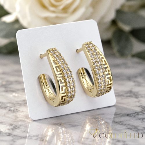 Goldfilled Antiallergische Ohrringe 17 mm 14K Farbe
