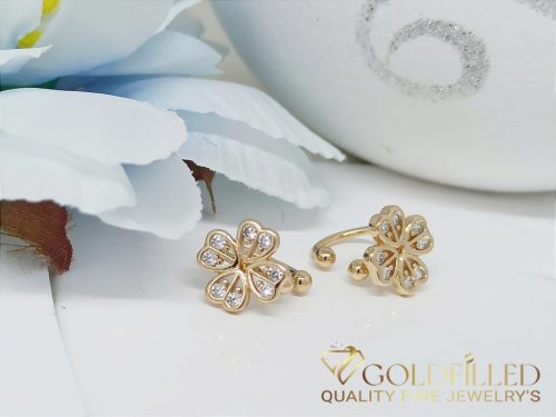 Goldfilled Antiallergische Ohrringe / Clips 13mm 18K Farbe
