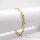 Antiallergenes vergoldetes Armband „Goldfilled“, 19cm lang und 5 mm Breit, 14K-Farbe