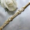 Antiallergenes vergoldetes Armband „Goldfilled“, 19cm lang und 5 mm Breit, 14K-Farbe