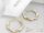 Goldfilled Antiallergene gedrehte Creolen 30mm 14K Farbe	