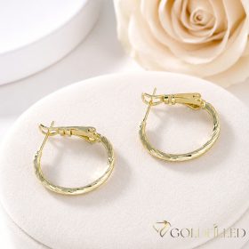 Goldfilled Antiallergische Ohrringe 22 mm 14K Farbe