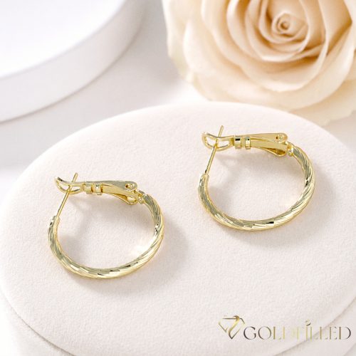 Goldfilled Antiallergische Ohrringe 22 mm 14K Farbe