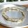 Antiallergisches Goldfilled-Armband 24cm /8-9mm, mehrfarbig (14K) 