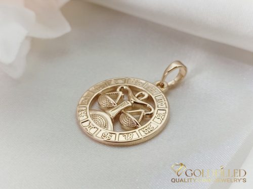 Goldfilled Antiallergisches Medaillon 28mm 18K Farbe