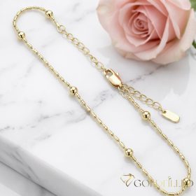 Goldfilled Fußkettchen Max. 27cm14K Farbe