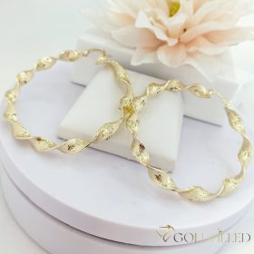 Goldfilled Antiallergene Creolen 60mm 14K Farbe	