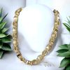 Goldfilled Antiallergisches Luxus Barakka Halskette 70cm Lang und 11mm Breit (140g) Farbe 14K Multicolor