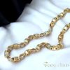 Goldfilled Antiallergisches Luxus Barakka Halskette 70cm Lang und 11mm Breit (140g) Farbe 14K Multicolor