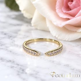   Antiallergischer „Goldfilled”-Ring in verschiedenen Größen, Farbe 14K
