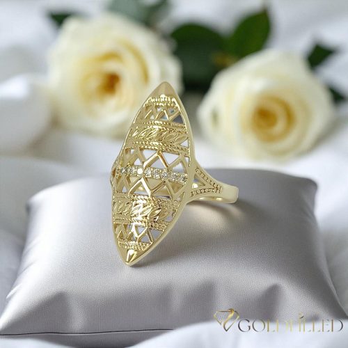 Antiallergischer „Goldfilled”-Ring in verschiedenen Größen, Farbe 14K