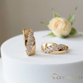 Goldfilled Antiallergische Ohrringe 18mm 18K Farbe