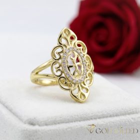   Antiallergischer „Goldfilled”-Ring in verschiedenen Größen, Farbe 14K