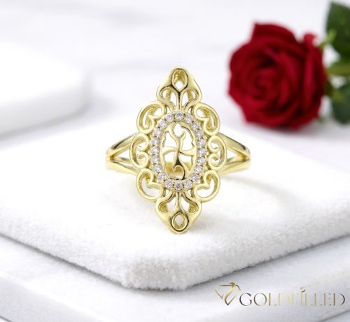 Antiallergischer „Goldfilled”-Ring in verschiedenen Größen, Farbe 14K