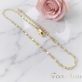 Goldfilled Fußkettchen Max. 27cm14K Farbe