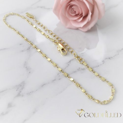 Goldfilled Fußkettchen Max. 27cm14K Farbe