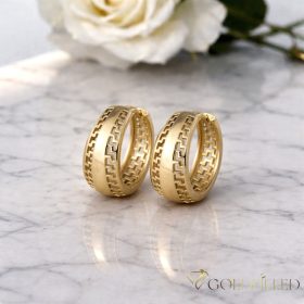 Goldfilled Antiallergische Ohrringe 20mm 18K Farbe