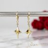 Goldfilled Antiallergische Ohrringe 35mm 14K Farbe