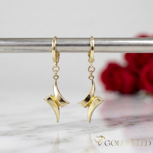 Goldfilled Antiallergische Ohrringe 35mm 14K Farbe
