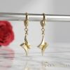 Goldfilled Antiallergische Ohrringe 35mm 14K Farbe