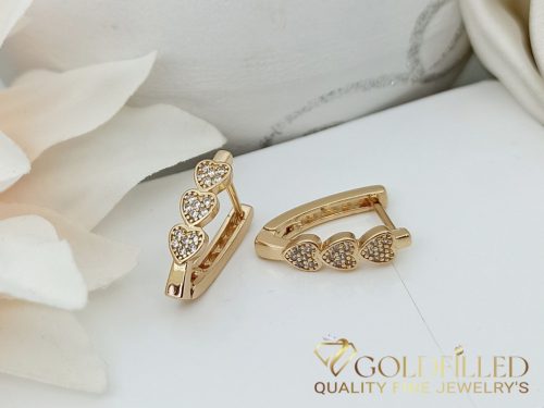 Goldfilled Antiallergische Ohrringe 18mm 18K Farbe