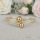 Antiallergisches Goldfilled-Armband  farbig (14K) Durchmesser 60mm 