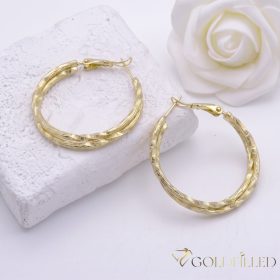 Goldfilled Antiallergene  Creolen 30mm 14K Farbe	