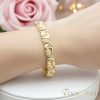 Antiallergenes vergoldetes Armband „Goldfilled“, 17 cm lang und 9 mm Breit, 14K-Farbe