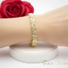 Antiallergenes vergoldetes Armband „Goldfilled“, 17 cm lang und 9 mm Breit, 14K-Farbe
