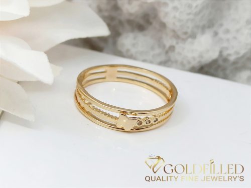 Antiallergischer „Goldfilled”-Ring in verschiedenen Größen, Farbe 18K