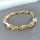 Antiallergisches Goldfilled-Armband 24cm /8-10mm, mehrfarbig 14K