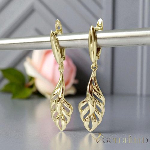 Goldfilled Antiallergene Ohrringe 42mm 14K Farbe	