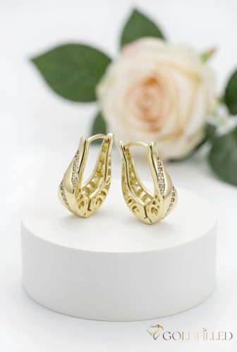 Goldfilled Antiallergische Ohrringe 20mm 14K Farbe