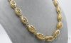Exklusive antiallergene vergoldete Halskette „Goldfilled“, 70 cm lang und 10 mm breit, 14K-Farbe (115 gramm)