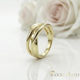   Antiallergischer „Goldfilled”-Ring in verschiedenen Größen, Farbe 14K