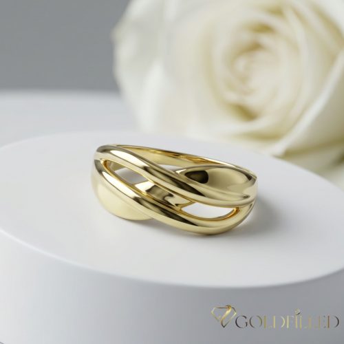 Antiallergischer „Goldfilled”-Ring in verschiedenen Größen, Farbe 14K