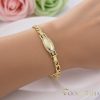 Antiallergenes vergoldetes Armband „Goldfilled“, 16 cm lang und 4-8 mm Breit, 14K-Farbe