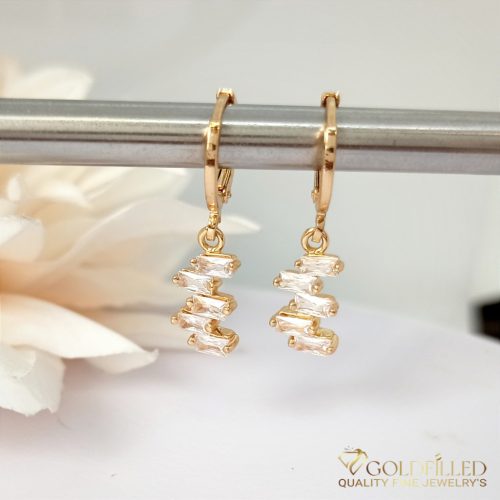 Goldfilled Antiallergische Ohrringe mit  28mm 18K Farbe	