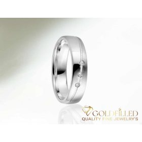 Ring aus Edelstahl mit Stein