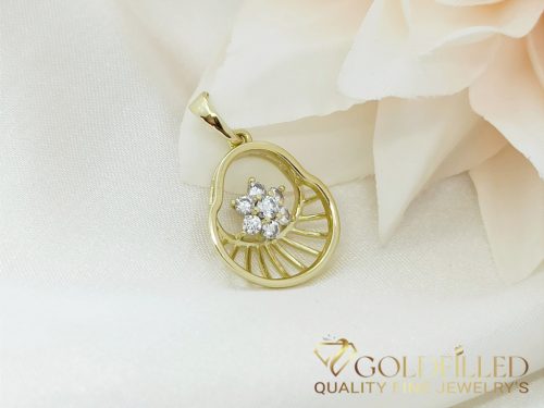 Antiallergischer Goldfilled-Anhänger 25 mm, Farbe 14K