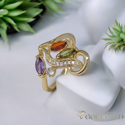 Antiallergischer „Goldfilled”-Ring in verschiedenen Größen, Farbe 18K
