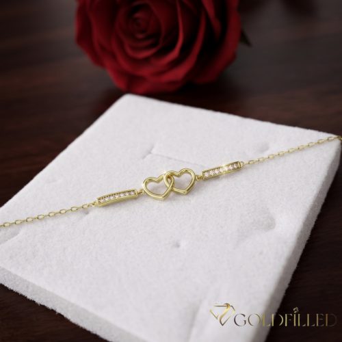 Antiallergenes vergoldetes Armband „Goldfilled“, 17-20cm/1-9mm  14K-Farbe