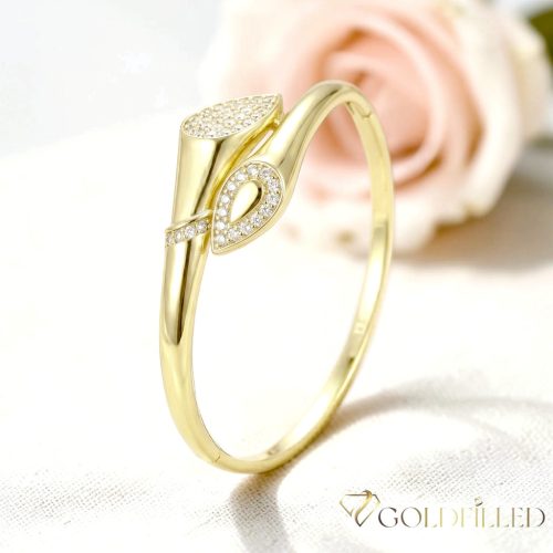 Antiallergisches Goldfilled-Armband 4-18mm farbig (14K) Durchmesser 60mm "öffnbar"