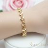 Antiallergenes vergoldetes Armband „Goldfilled“, 17cm lang und 6 mm Breit, 14K-Farbe