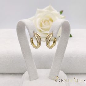 Goldfilled Antiallergische Ohrringe 14 mm 14K Farbe  