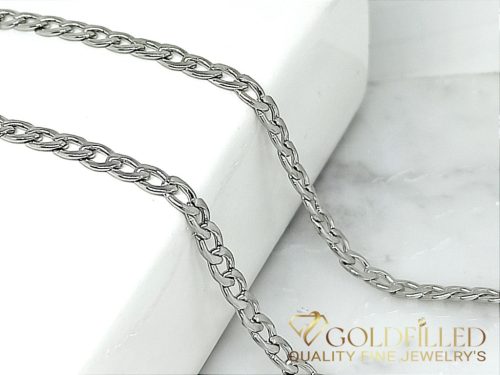 Antiallergische vergoldete Halskette „Goldfilled“, Länge 50 cm und breite 3,5 mm, 