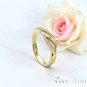   Antiallergischer „Goldfilled”-Ring in verschiedenen Größen, Farbe 14K